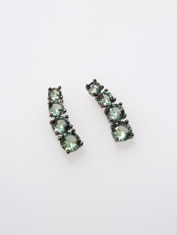 FERLA TOURMALINE BLACK 925 SILVER EARRINGS BY ANITA BRAND