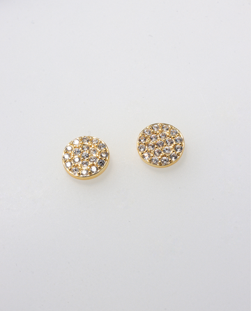 ZIRCONIA  0.7 CIRCLES GOLD EARRINGS 925 SILVER BY ANITA BRAND (small)