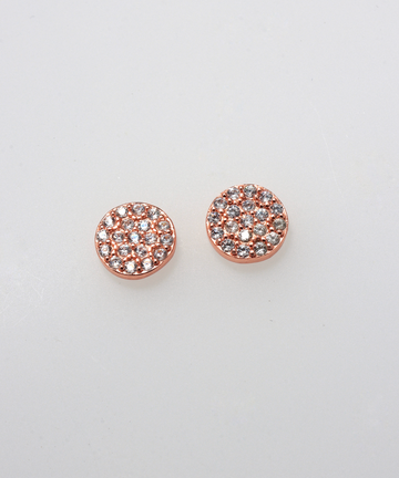 ZIRCONIA CIRCLES ROSE GOLD EARRINGS 925 SILVER BY ANITA BRAND (small)