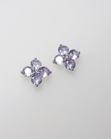 POZIE SILVER LAVENDER 925 SILVER EARRINGS BY ANITA BRAND