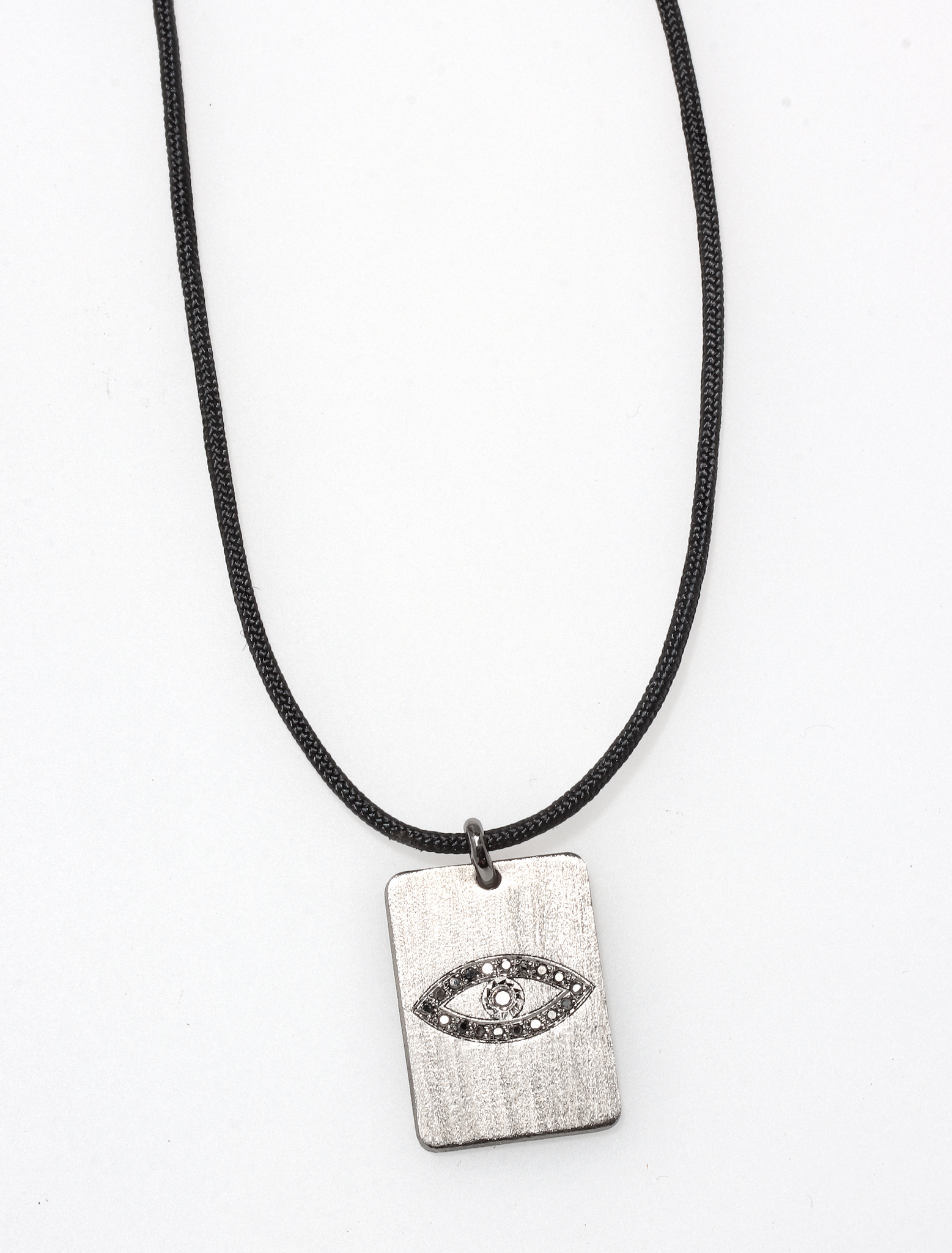 PROTECTIVE EYE BLACK PLATED NECKLACE