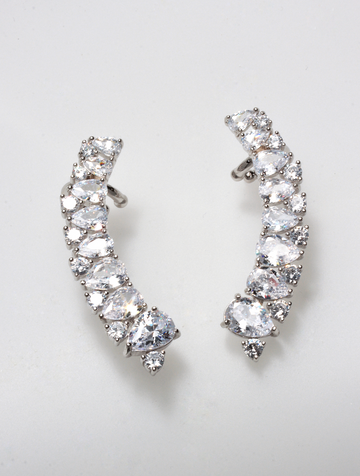 LUX EVANS WHITE 925 SILVER EARRINGS BY ANITA BRAND