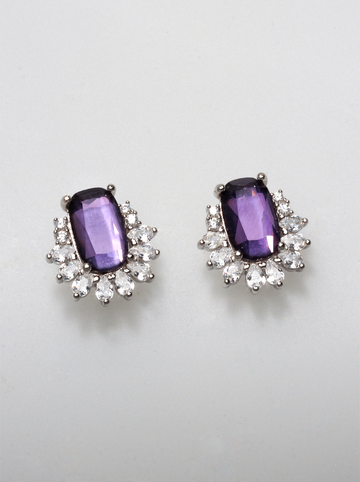 MOLLY PURPLE 925 EARRING by Anita Brand