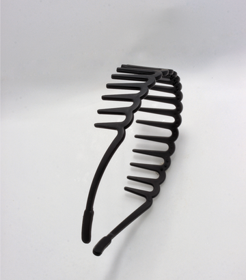 BLACK PLASTIC HEADBAND FOR HAIR