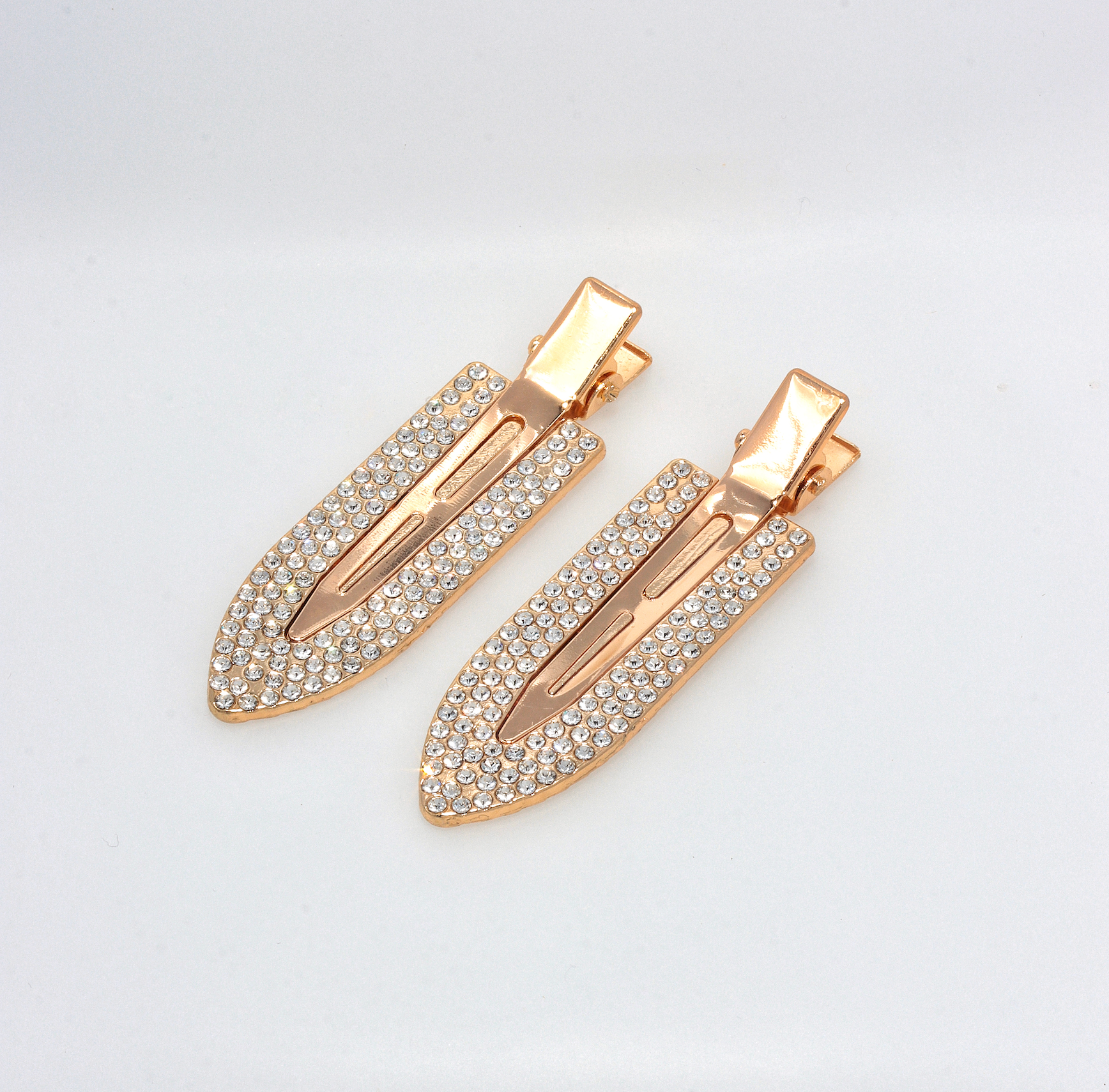 GOLD CLIPS FOR HAIR WITH STONES