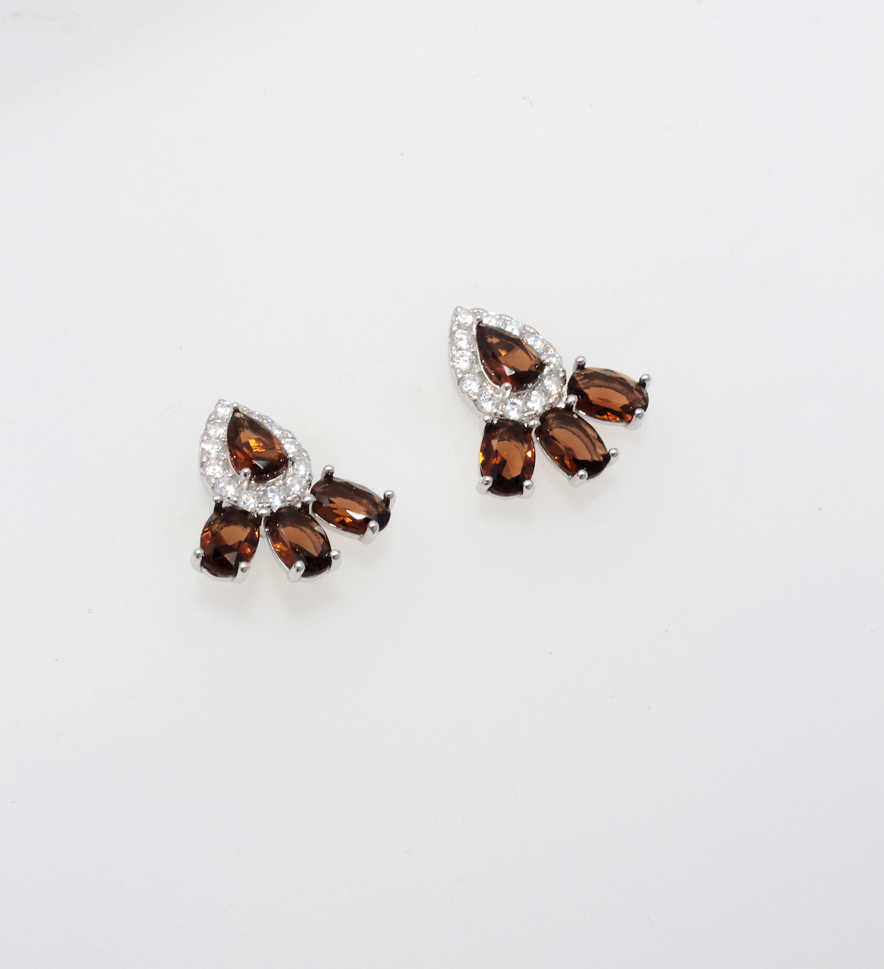 MARKIZ BROWN 925 SILVER EARRINGS BY ANITA BRAND