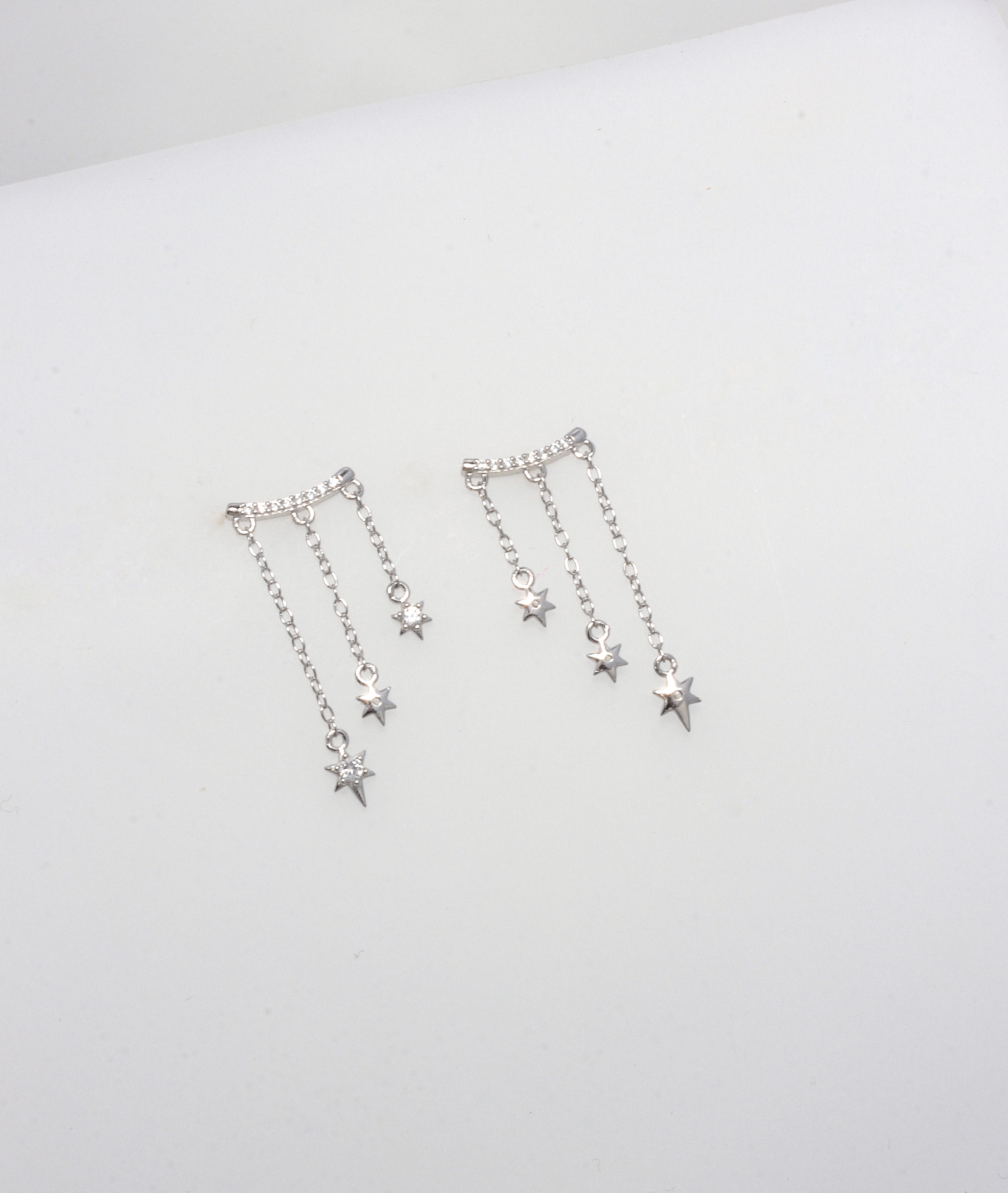 DANGLE STARS 925 SILVER EARRINGS