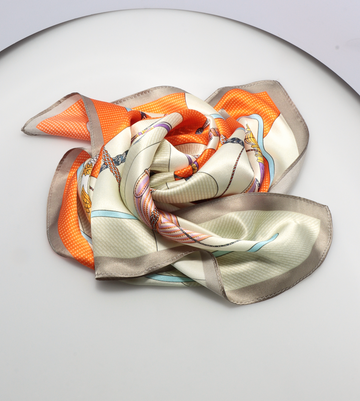 LUXURY 100% SILK SCARF FROM PARIS (no1)