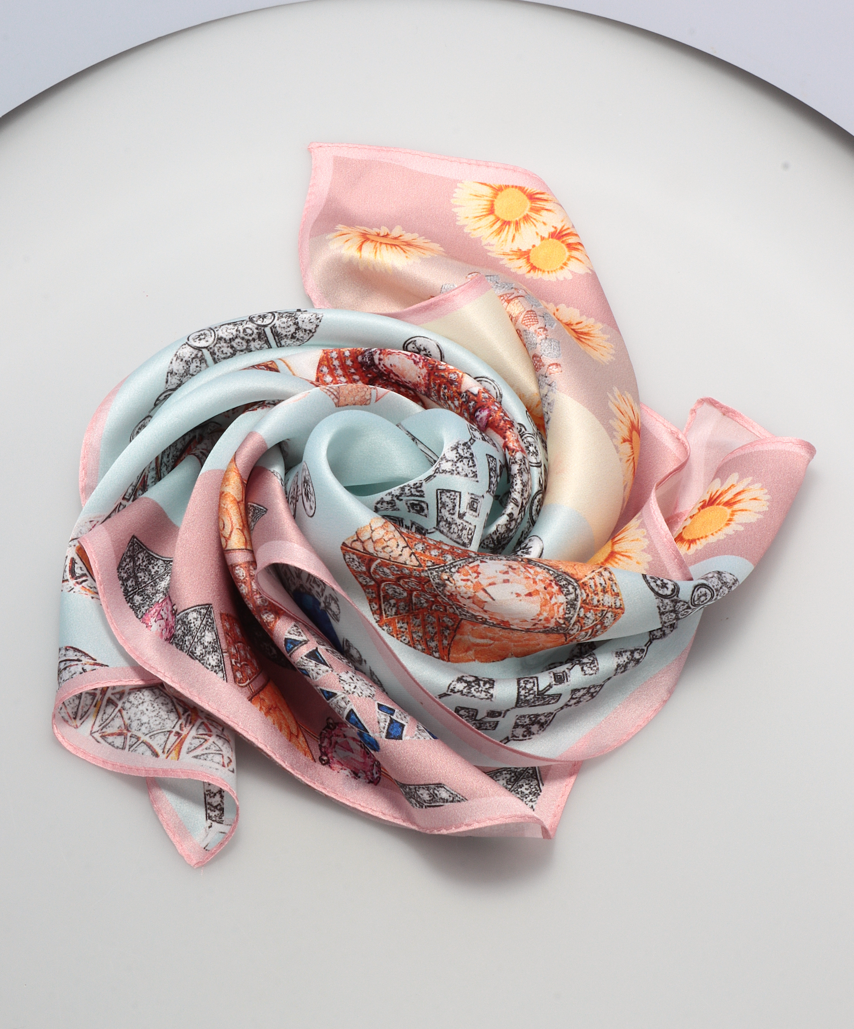 LUXURY 100% SILK SCARF FROM PARIS (no8)