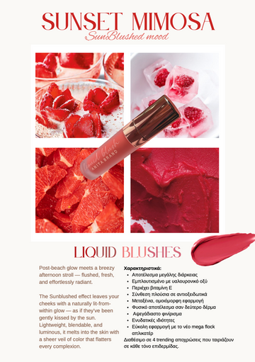 SunBlushed Bundle of 4 LIQUID BLUSH with FREE LIQUID BLUSH  BRUSH