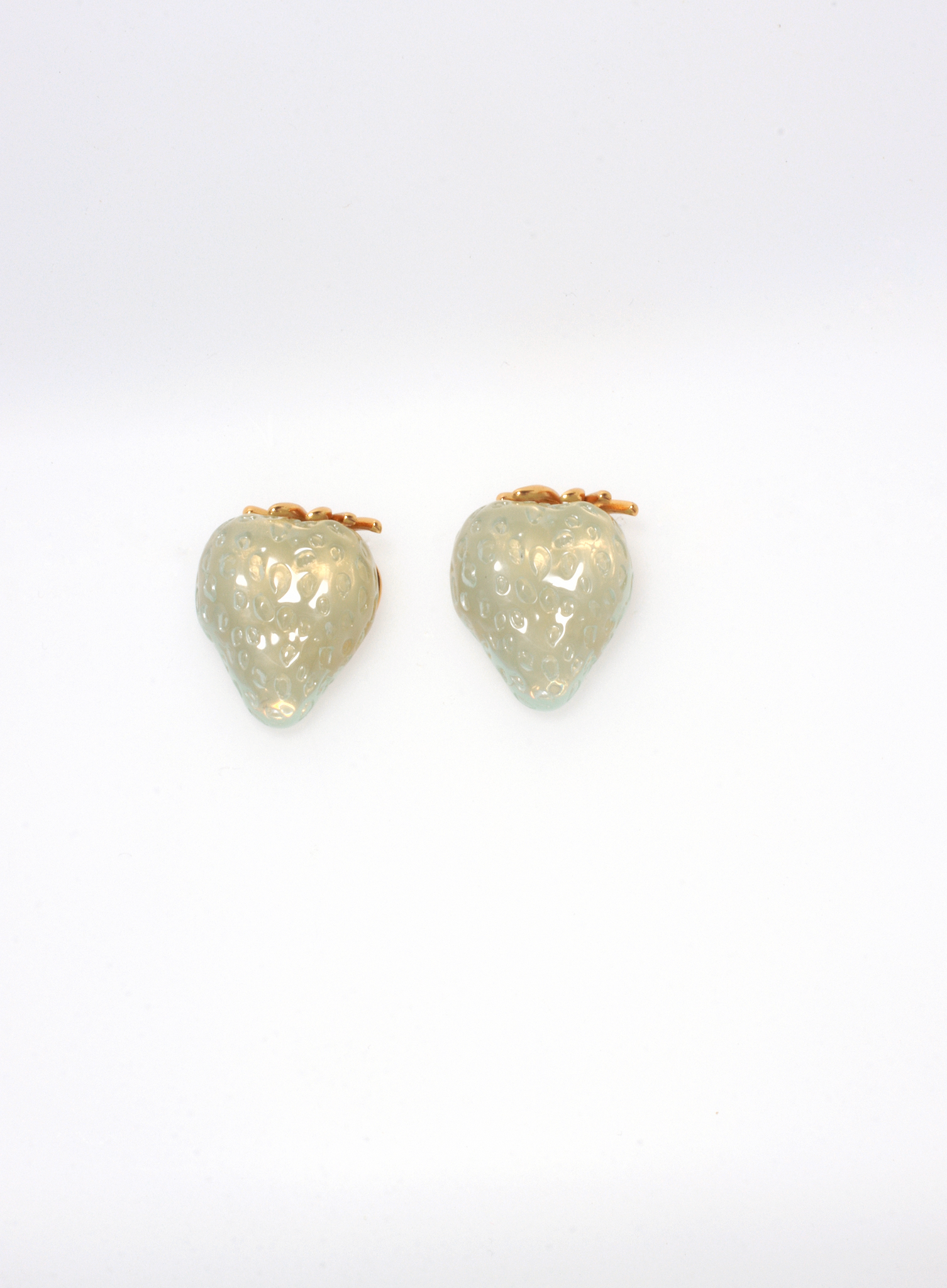 STRAWBERRY MINT STUD EARRINGS