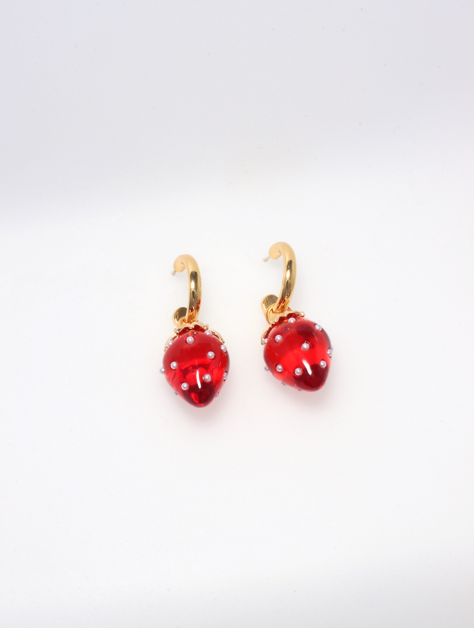 STRAWBERRY DANGLE EARRINGS