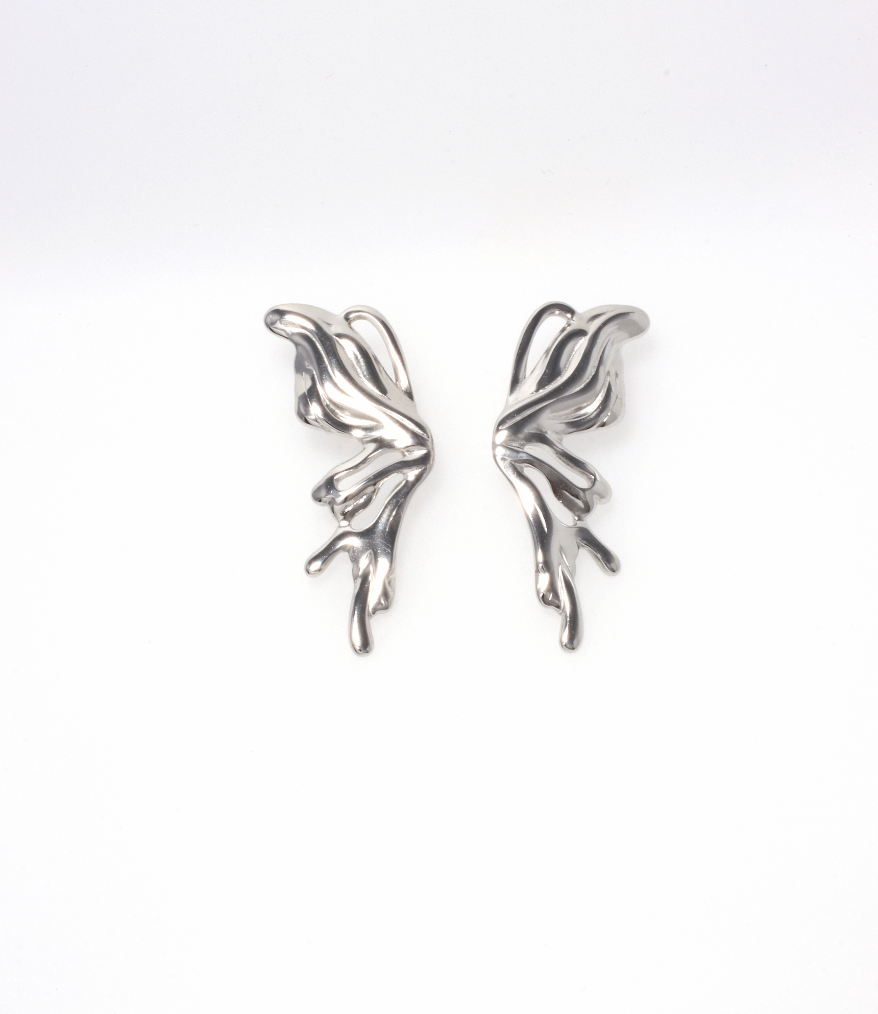 SILVER WING EARRINGS