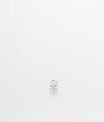 1CT  MOISSANITE RADIANT NECKLACE