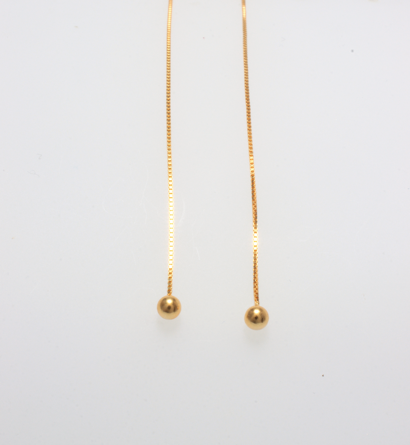 925 SILVER  GOLD BUBBLES EARRINGS