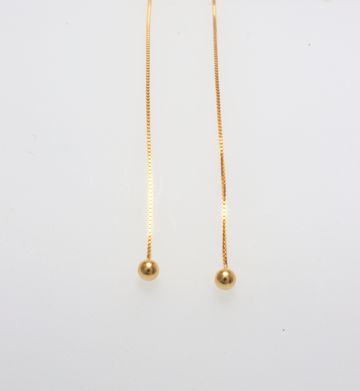 925 SILVER  GOLD BUBBLES EARRINGS