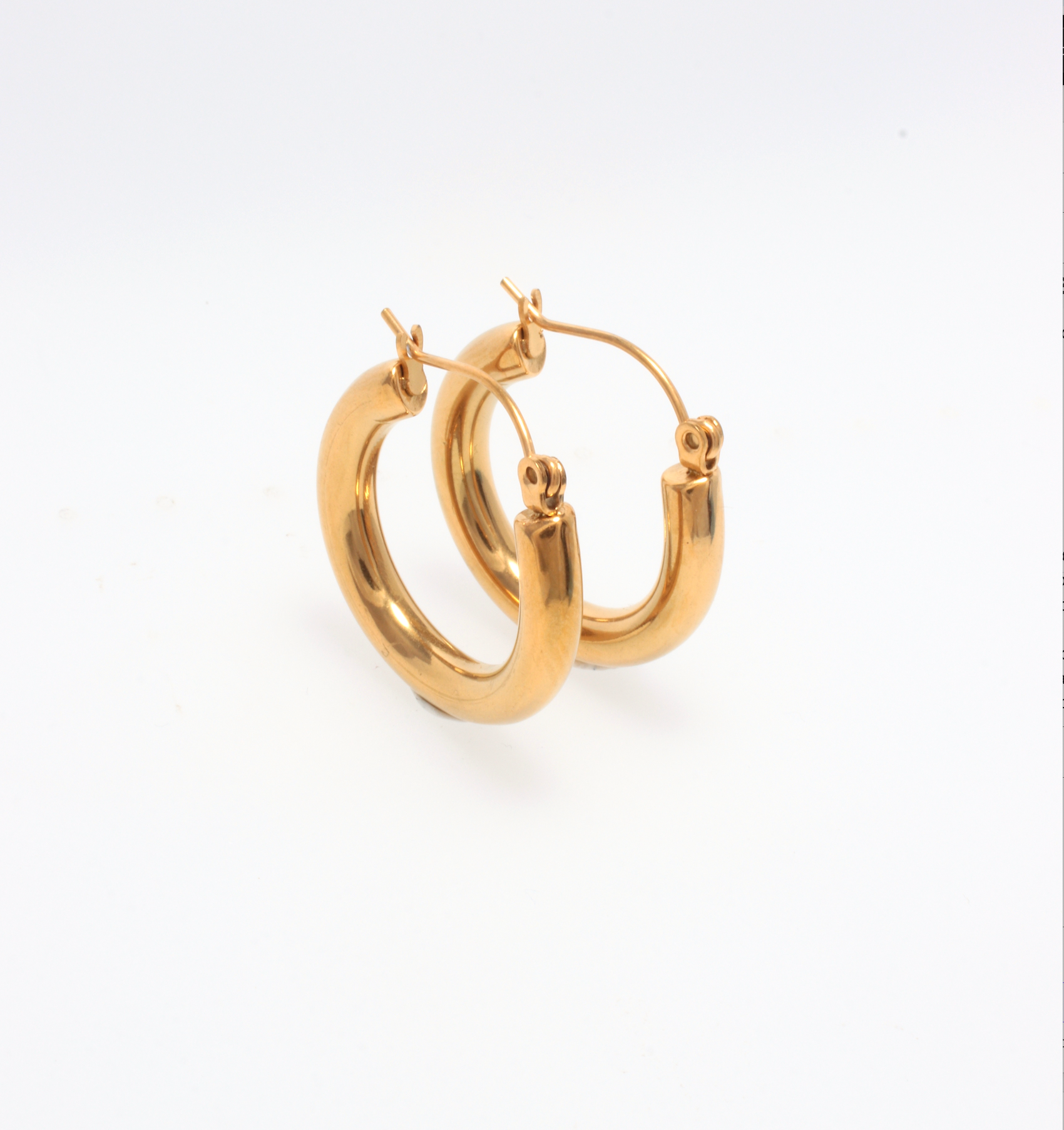 SMALL HOOP GOLD EARRINGS