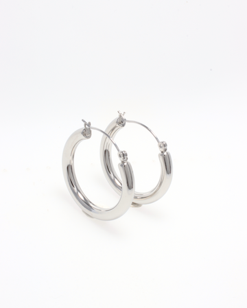SMALL HOOP SILVER EARRINGS