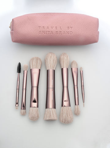 LUXE VOYAGE DUAL ENDED TRAVEL KIT BRUSHES BY ANITA BRAND