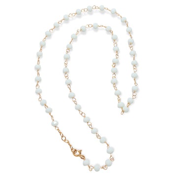 MAIRA ROSARY NECKLACE 925 LIGHT MINT