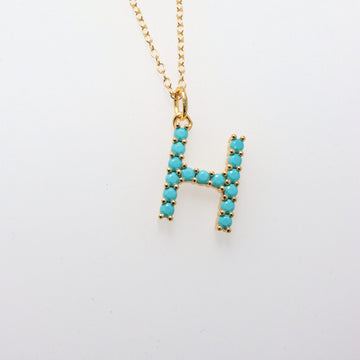 ''H'' LETTER 925 SILVER NECKLACE