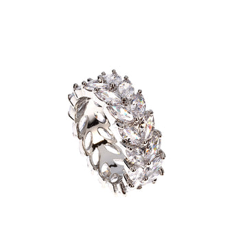 LEAF ETERNITY RING WHITE